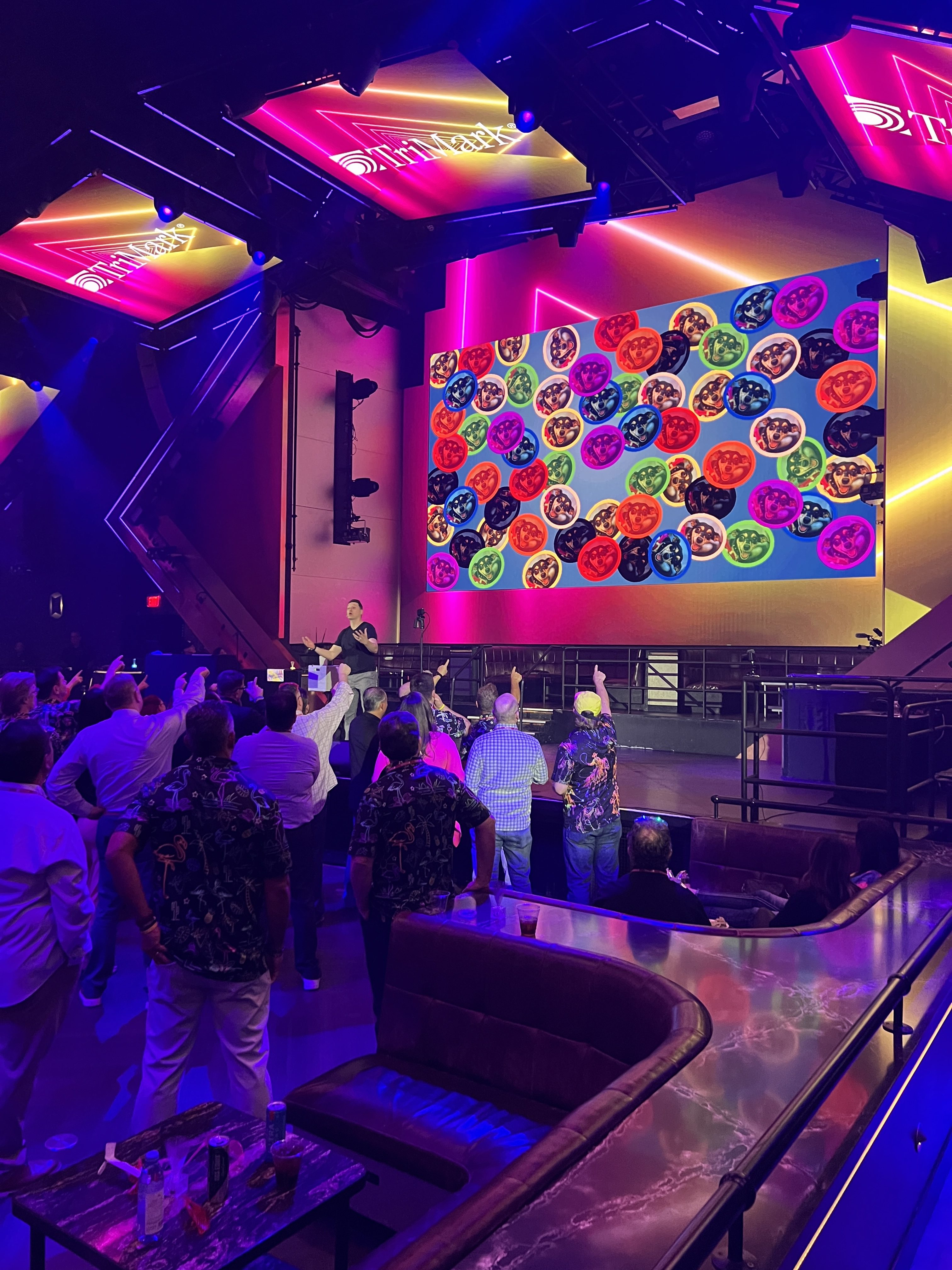 Nick Paul entertaining guests at a Michigan corporate event